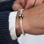 Dandy Street – shop online bracciali uomo di tendenza – bracciale murano – Bracciale da uomo con murrina e argento – Campalto
