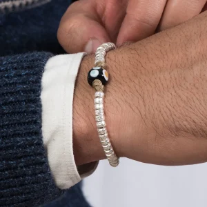 Dandy Street - shop online bracciali uomo di tendenza - bracciale murano - Bracciale da uomo con murrina e argento - Campalto Dandy Street - shop online bracciali uomo di tendenza - bracciale murano - Bracciale da uomo con murrina e argento - Campalto