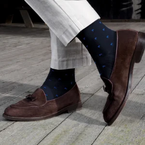 Dandy Street - shop online - accessori uomo calzini - calzini uomo - calze eleganti - Calze da uomo in filo di scozia con iniziali - Letter Socks Dandy Street - shop online - accessori uomo calzini - calzini uomo - calze eleganti - Calze da uomo in filo di scozia con iniziali - Letter Socks