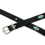 Dandy Street – vendita online – accessori uomo – cintura uomo cuoio – cintura artigianale – cintura pelle – Cintura uomo con turchesi incastonati – Hornet