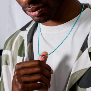 Dandy Street - shop online - collane uomo con pietre naturali - Collana da uomo con ciondolo a murrina - Walom Dandy Street - shop online - collane uomo con pietre naturali - Collana da uomo con ciondolo a murrina - Walom