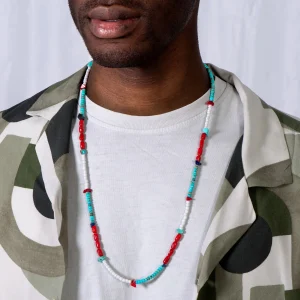 Dandy Street - shop online - collane uomo con pietre naturali - Collana da uomo con pietre turchese - Oks Dandy Street - shop online - collane uomo con pietre naturali - Collana da uomo con pietre turchese - Oks