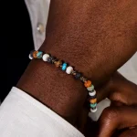 Dandy Street – shop online bracciali uomo di tendenza – Braciali uomo con pietre e argento 925 – Bracciale con pietre naturali e argento – Kavan