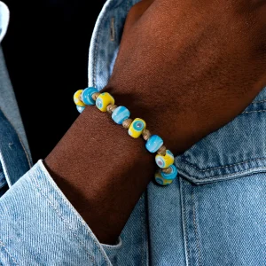 Dandy Street - shop online bracciali uomo di tendenza - Bracciali con Murrine veneziane - Bracciale da uomo con murrine - Crosera Dandy Street - shop online bracciali uomo di tendenza - Bracciali con Murrine veneziane - Bracciale da uomo con murrine - Crosera