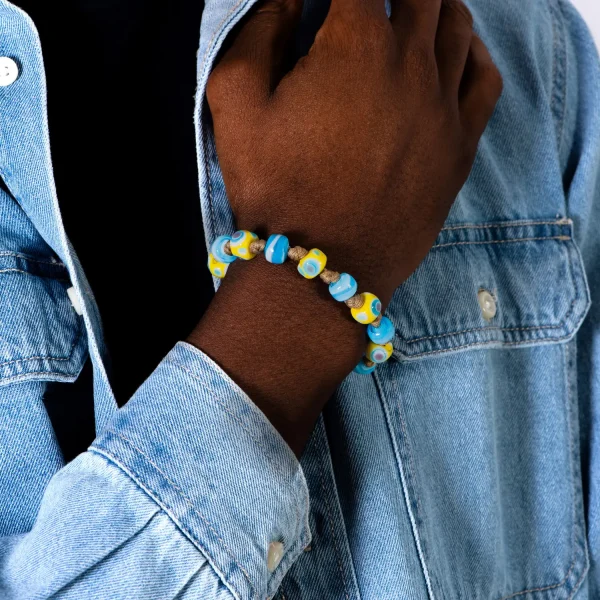 Dandy Street - shop online bracciali uomo di tendenza - Bracciali con Murrine veneziane - Bracciale da uomo con murrine - Crosera