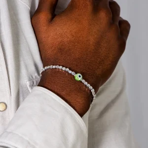 Dandy Street - shop online bracciali uomo di tendenza - bracciale Serie Lucky - Bracciale da uomo con perla verde - Green Eye Dandy Street - shop online bracciali uomo di tendenza - bracciale Serie Lucky - Bracciale da uomo con perla verde - Green Eye