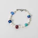 Dandy Street – shop online bracciali uomo di tendenza – Bracciale da uomo con perle e murrine – Darya
