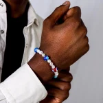 Dandy Street – shop online bracciali uomo di tendenza – Bracciale da uomo con perle e murrine – Darya