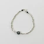 Dandy Street – shop online bracciali uomo di tendenza – bracciale Serie Lucky – Bracciale da uomo in argento 925 – Grey Eye