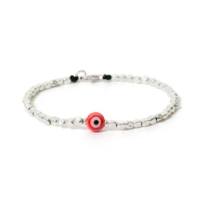 Dandy Street - shop online bracciali uomo di tendenza - bracciale Serie Lucky - Bracciale da uomo in argento 925 - Red Eye Dandy Street - shop online bracciali uomo di tendenza - bracciale Serie Lucky - Bracciale da uomo in argento 925 - Red Eye