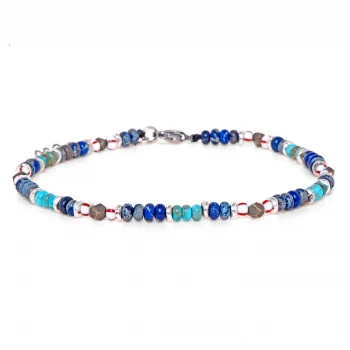 Dandy Street - shop online - cavigliera di tendenza con pietre naturali made in italy - cavigliera da uomo accessorio di stile - Oras