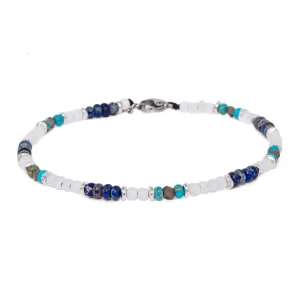 Dandy Street - shop online - cavigliera di tendenza con pietre naturali made in italy - cavigliera da uomo - Guppy Dandy Street - shop online - cavigliera di tendenza con pietre naturali made in italy - cavigliera da uomo - Guppy