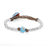 Dandy Street – shop online bracciali uomo di tendenza – bracciale murano – Bracciale con murrina veneziana – Osmarin