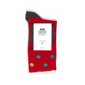Dandy Street - shop online - accessori uomo calzini uomo cotone - calze da uomo con motivo a pois - Pois Strawberry Dandy Street - shop online - accessori uomo calzini uomo cotone - calze da uomo con motivo a pois - Pois Strawberry