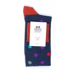 Dandy Street – shop online – accessori uomo calzini uomo cotone – calze da uomo in contone a pois – Pois Night