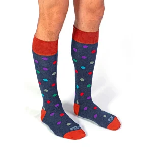 Dandy Street - shop online - accessori uomo calzini uomo cotone - calze da uomo in contone a pois - Pois Night Dandy Street - shop online - accessori uomo calzini uomo cotone - calze da uomo in contone a pois - Pois Night