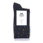 Dandy Street – shop online – accessori uomo calzini uomo cotone – calzini da uomo neri in cotone – Confetti Black