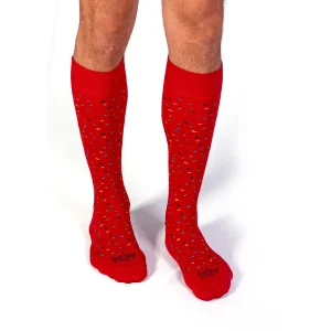 Dandy Street - shop online - accessori uomo calzini uomo cotone - calzino da uomo rosso in cotone - Confetti Strawberry Dandy Street - shop online - accessori uomo calzini uomo cotone - calzino da uomo rosso in cotone - Confetti Strawberry