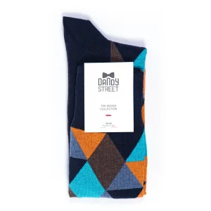Dandy Street - shop online - accessori uomo calzini uomo cotone - calazini uomo con forme geometriche Dandy Street - shop online - accessori uomo calzini uomo cotone - calazini uomo con forme geometriche