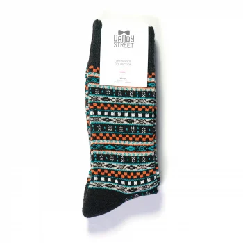 Dandy Street - shop online - accessori uomo calzini uomo cotone - Calzini da uomo con fantasia nordica - Nordic Green