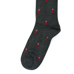 Dandy Street - shop online - accessori uomo calzini uomo cotone - Calze da uomo con cornetti portafortuna - Cornetto grey Dandy Street - shop online - accessori uomo calzini uomo cotone - Calze da uomo con cornetti portafortuna - Cornetto grey