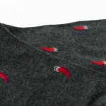 Dandy Street – shop online – accessori uomo calzini uomo cotone – Calze da uomo con cornetti portafortuna – Cornetto grey