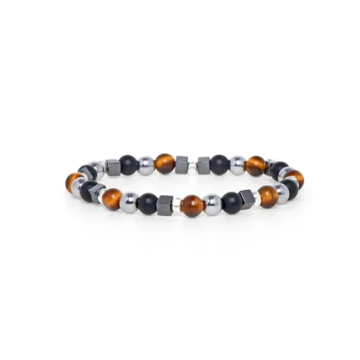 Dandy Street - shop online bracciali uomo di tendenza - Bracciale da uomo con onice opaca - Beniamino