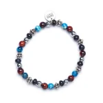 Dandy Street – shop online bracciali uomo di tendenza – Bracciale da uomo con pietre di agata – Artemio