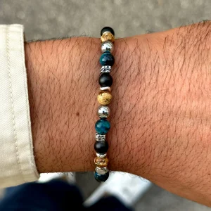 Dandy Street - shop online bracciali uomo di tendenza - Bracciale da uomo elegante con pietre - Fulvio Dandy Street - shop online bracciali uomo di tendenza - Bracciale da uomo elegante con pietre - Fulvio