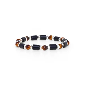 Dandy Street - shop online bracciali uomo di tendenza - Bracciale da uomo in argento e onice - Livio Dandy Street - shop online bracciali uomo di tendenza - Bracciale da uomo in argento e onice - Livio