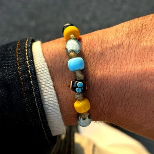 Dandy Street - shop online bracciali uomo di tendenza - Bracciale da uomo stiloso con murrine - Cala Violina Dandy Street - shop online bracciali uomo di tendenza - Bracciale da uomo stiloso con murrine - Cala Violina