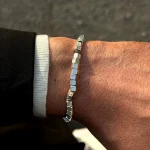 Dandy Street – shop online bracciali uomo di tendenza – Bracciale in argento sofisticato da uomo – Genes