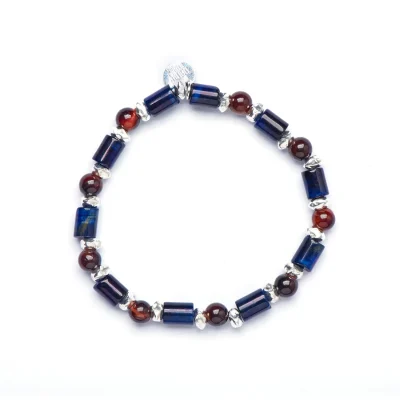 Dandy Street - shop online bracciali uomo di tendenza - Bracciale in argento e occhio di tigre - Adriano