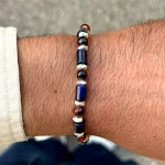 Dandy Street – shop online bracciali uomo di tendenza – Bracciale in argento e occhio di tigre – Adriano