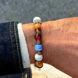 Dandy Street - shop online bracciali uomo di tendenza - Bracciale luminoso con perle da uomo - Huaine Dandy Street - shop online bracciali uomo di tendenza - Bracciale luminoso con perle da uomo - Huaine