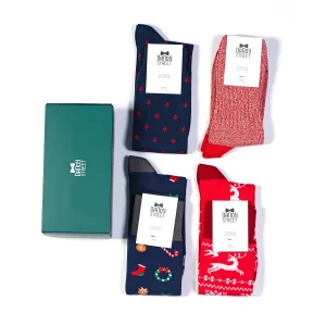 Dandy Street - shop online - accessori uomo - calzini uomo in cotone - Box calze da uomo per le festività - Socks Box #34 Dandy Street - shop online - accessori uomo - calzini uomo in cotone - Box calze da uomo per le festività - Socks Box #34