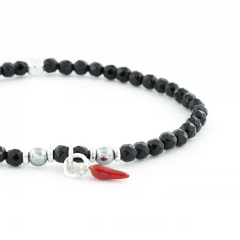 Dandy Street - shop online bracciali uomo di tendenza - bracciale con cornetto napoletano portafortuna - Serie Suerte