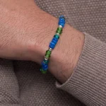 Dandy Street – shop online bracciali uomo di tendenza – bracciale elastico – bracciale uomo con vetro etnico – Pitch