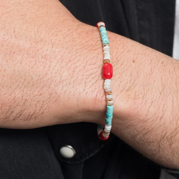Dandy Street - shop online bracciali uomo di tendenza - bracciale elastico -bracciale uomo mare e natura - Ladar