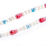 Dandy Street – shop online – collane uomo con pietre naturali – Collana con perle e occhio greco – Jikan