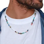 Dandy Street – shop online – collane uomo con pietre naturali – Collana da uomo dai colori vivaci – Wels