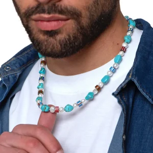 Dandy Street - shop online - collane uomo con pietre naturali - Collana da uomo dal carattere vibrante - Kalamb Dandy Street - shop online - collane uomo con pietre naturali - Collana da uomo dal carattere vibrante - Kalamb