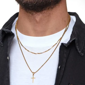 Dandy Street - shop online - collane uomo con pietre naturali - Collana da uomo dorata di stile - Gelofh Dandy Street - shop online - collane uomo con pietre naturali - Collana da uomo dorata di stile - Gelofh