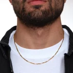 Dandy Street – shop online – collane uomo con pietre naturali – Collana da uomo dorata minimalista – Erk