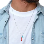 Dandy Street – shop online – collane uomo con pietre naturali – Collana da uomo in argento con pendenti – Horing