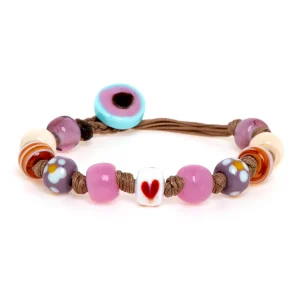 Dandy Street - shop online bracciali uomo di tendenza - Bracciali con Murrine veneziane - Bracciale raffinato per un tocco di colore - Floral Mom