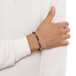 Dandy Street – shop online bracciali uomo di tendenza – bracciale elastico – bracciale uomo – bracciale pietre naturali occhio di tigre ematite pietra turchese pietra lavica – Cuore