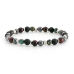 Dandy Street – shop online bracciali uomo di tendenza – bracciale elastico – bracciale uomo – bracciale pietre naturali occhio di tigre ematite pietra turchese pietra lavica – Cuore