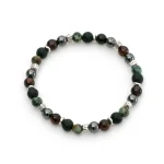 Dandy Street – shop online bracciali uomo di tendenza – bracciale elastico – bracciale uomo – bracciale pietre naturali occhio di tigre ematite pietra turchese pietra lavica – Cuore