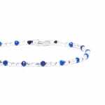 Dandy Street - shop online bracciali uomo di tendenza - bracciale uomo in argento - bracciale chiusura moschettone - pietre semipreziose lapislazzuli - Selen